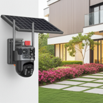 Caméra Sécurité Extérieur 4G Double - Module Solaire, Vidéo Full HD 2304x2596...