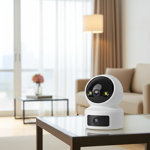 Dual Überwachungskamera Indoor - Full HD, IR-Nachtsicht (10m), WLAN, Zwei-Weg...