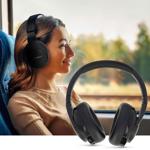Bluetooth over-ear headphones, foldable, hybrid noise canceling with ENC and ...
