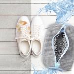 Schuhwaschbeutel für Sneaker & Sportschuhe – Waschbeutel mit Reissverschluss,...