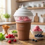Design ice cream maker 450 ml: Glacé maker, quick & easy - Ideal for creamy i...