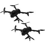 Set of 2 foldable RC Wi-Fi quadrocopters with HD camera & obstacle detection