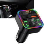 FM Transmitter mit Bluetooth 5 und Freisprechfunktion, USB-A Ladeports