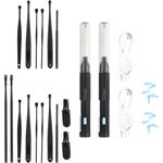 2-pack rechargeable ear cleaners with camera, 14-piece