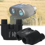 Set of 2 compact mini binoculars 10x25: compact field glasses for hunting, hi...
