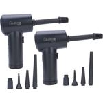 set of 2 powerful cordless air blowers for cleaning & inflating, 7kPa, incl. ...