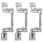 set of 3 1080° rotatable water attachment for bathroom and kitchen