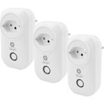 3er-Set WLAN-Steckdose SmartHome, WiFi-Funkschalter, mit Strommessung
