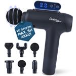 Professional massage gun, massage gun, 6 heads, 20 intensity levels, battery-...
