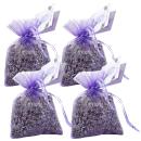 4er-Set Duftsäckchen Lavendelblüten - Kleiderschrank Lavendelkissen mit feine...