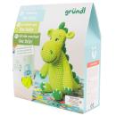 Set Dino all‘uncinetto con filato, ago, materiale di riempimento e istruzioni...