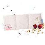 Coussin de noyaux de cerises bio confortable avec 3 compartiments, 50 x 20 cm...