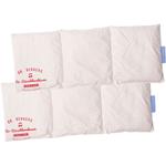 Lot de 2 coussins confortables aux noyaux de cerise bio avec 3 compartiments,...