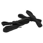 2 pairs of robust shoelaces, flat, black, 150 cm