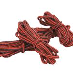 2 pairs of trekking shoelaces, multicolor, red-black, 150 cm