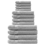 12-piece towel set for bathroom & guest WC – 4 guest, 4 hand & 4 bath towels ...