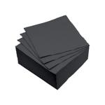 set di 40 tovaglioli di carta comune, a 2 veli, neri, 38 x 38 cm