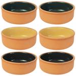 Tapas bowls 6-piece set made of terracotta, tapas set in 3 colors, each 12 x ...