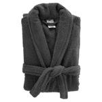 Bademantel Frottee - Saunamantel für Damen & Herren - Dunkelgrau - Einheitsgr...