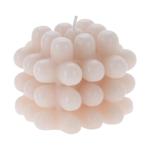Bubble candle, rosé, decorative candle, 8 x 8 x 6.5 cm