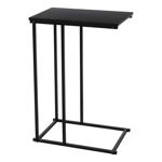 Slide-under coffee table – functional C-shaped side table – black, 40x26x58 c...