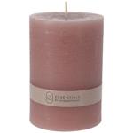 Candela a colonna rosé, Ø 7 x altezza 10 cm