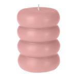 Candela decorativa Donut, rosa, Ø 7,5 x 10 cm