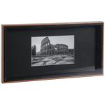 Cadre photo, noir-marron, 32 x 17 cm