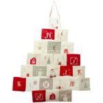 Calendrier de l’Avent avec 24 sachets en tissu à remplir – calendrier de Noël...
