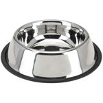 Stainless steel dog bowl Ø 25.5 cm – Non-slip food bowl for dogs and cats – S...