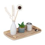 Zen Garten Entspannungsset - Dekotablett mit Teelichthalter, Duftstäbchen & K...