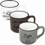 3er-Set Steingut Tassen - Vintage Kaffeetassen für perfekten Kaffeegenuss - 1...