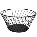 Corbeille à fruits en métal, noir, coupe à fruits, Ø 26 cm