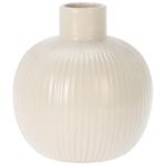Vaso di ceramica, beige, vaso di fiori nobili smaltato, 11 x 13 cm