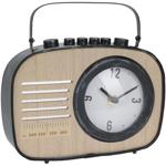 Orologio da tavolo decorativo con design radiofonico a valigia, 22 x 6 x 21 c...