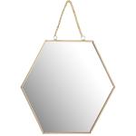 Specchio da parete a nido d‘ape, oro, 25 cm
