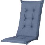High-back garden chair cushion – Soft, comfortable padding, cobalt blue, 123 ...