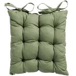 Stuhlkissen mit Steppung 46x46 cm Grün - Bequeme Sitzkissen für Küchen- & Gar...