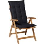 Gartenstuhlkissen Hochlehner - Weiche, komfortable Polsterung, schwarz, 123x5...