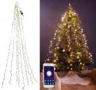 WLAN-Tannenbaum-Überwurf-Lichterkette mit App, 8 Girlanden, 320 LEDs