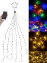 Christbaum-Überwurf-Lichterkette - 180 RGBW-LEDs für innen & aussen - Bluetoo...