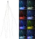 Christbaum-Überwurf-Lichterkette - 240 bunte RGB-LEDs mit Farbwechsel - 6x 4m...