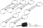 Metall-Schlüsselanhänger mit schnellem Easyclip-Mechanismus, 6er-Set