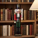 Handbemalter Deko-Nussknacker’’Soldat’’ im Erzgebirge-Stil, 48,5 cm