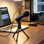 Condenser microphone with stand for PC and notebook, 3.5 mm jack