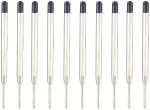 set di 10 ricariche per biro, nero